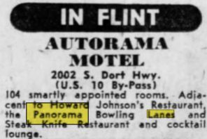 Panorama Lanes - July 1961 Ad For Autorama (newer photo)